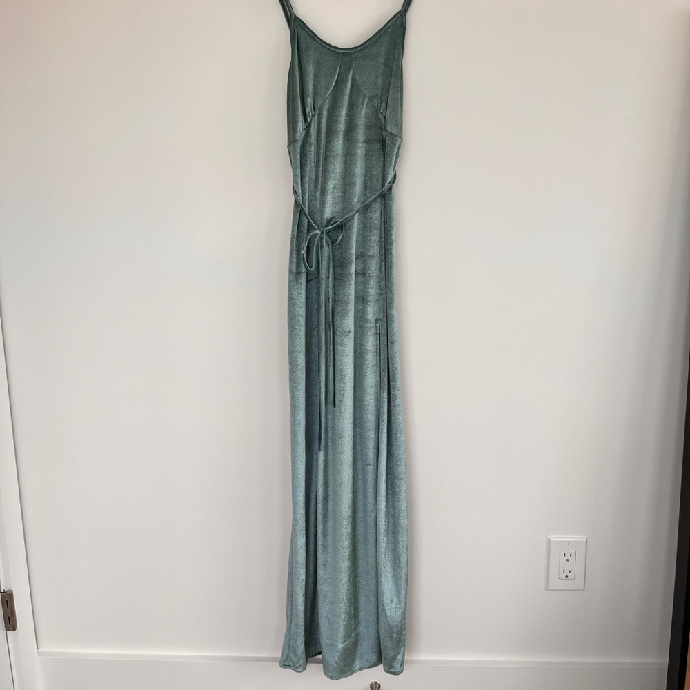 For Love and Lemons XS velvet blue dress